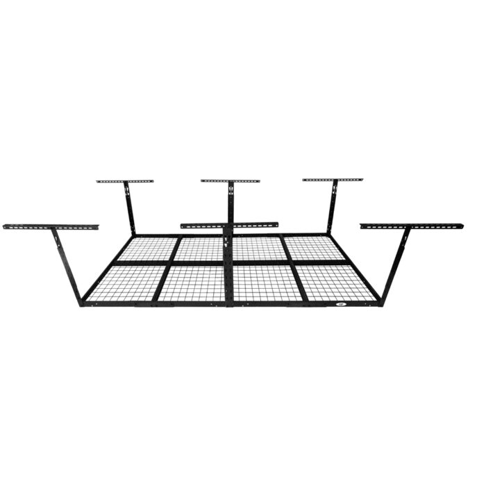 Top side view of a large-sized empty CAT ceiling storage rack